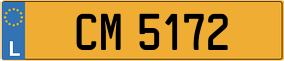 Trailer License Plate